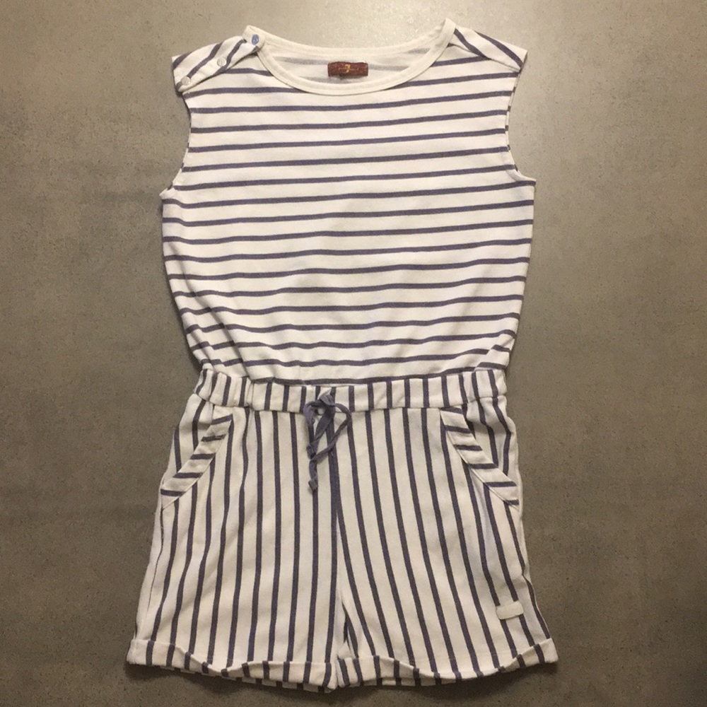 Striped kids romper - 7 for all Mankind